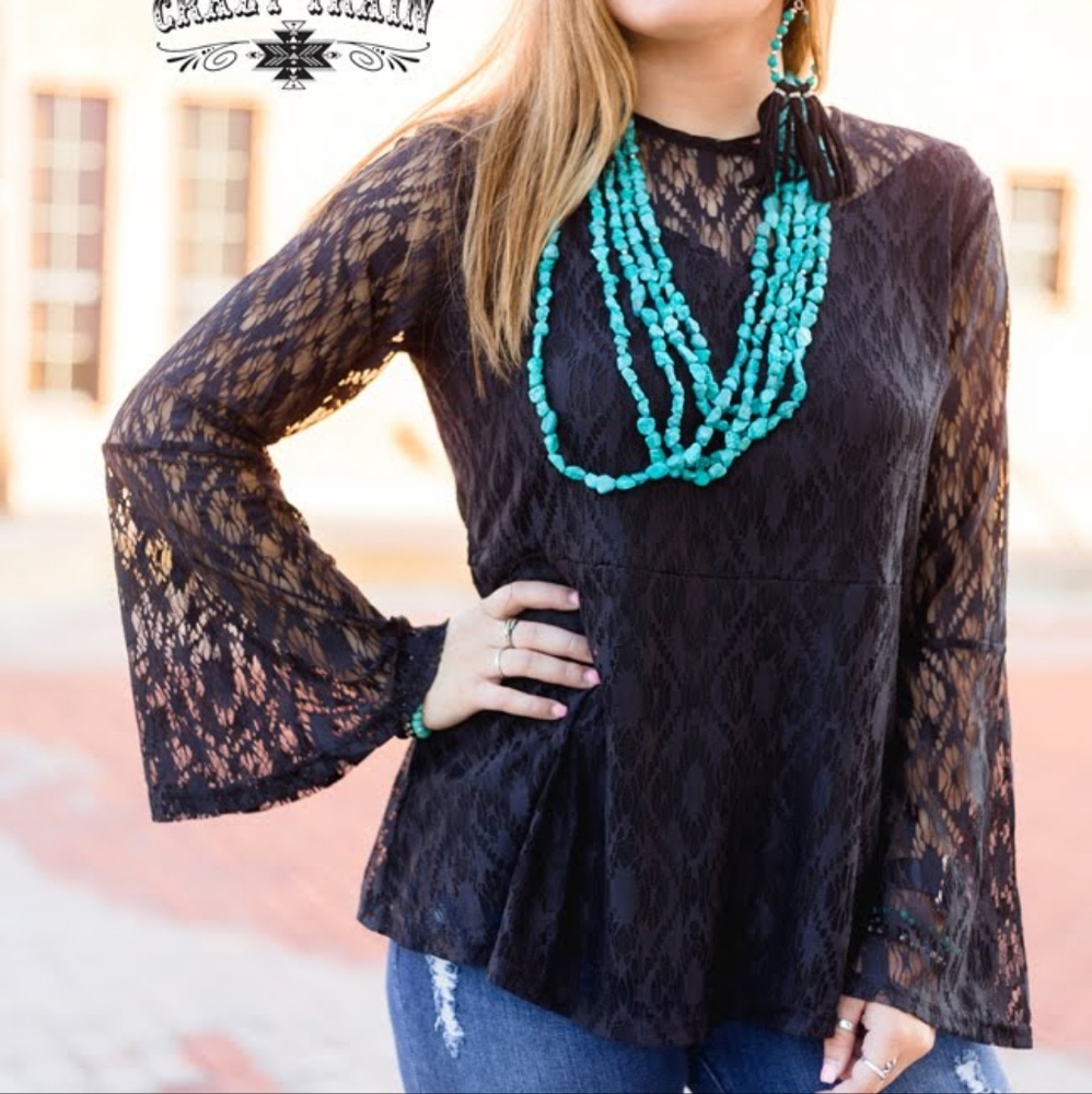 Crazy Train Hartlii Lace Ṭop